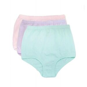 National Women's 100% Cotton Latex Free Unpinchable Cotton Panties 3 Pk 17428 10